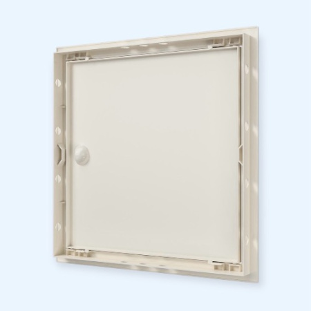 Л3030Р Ivory ЭРА (ERA) Люк ревизионный ЛР фланец 296х296 ручка 318х318 пластик Ivory EVECS